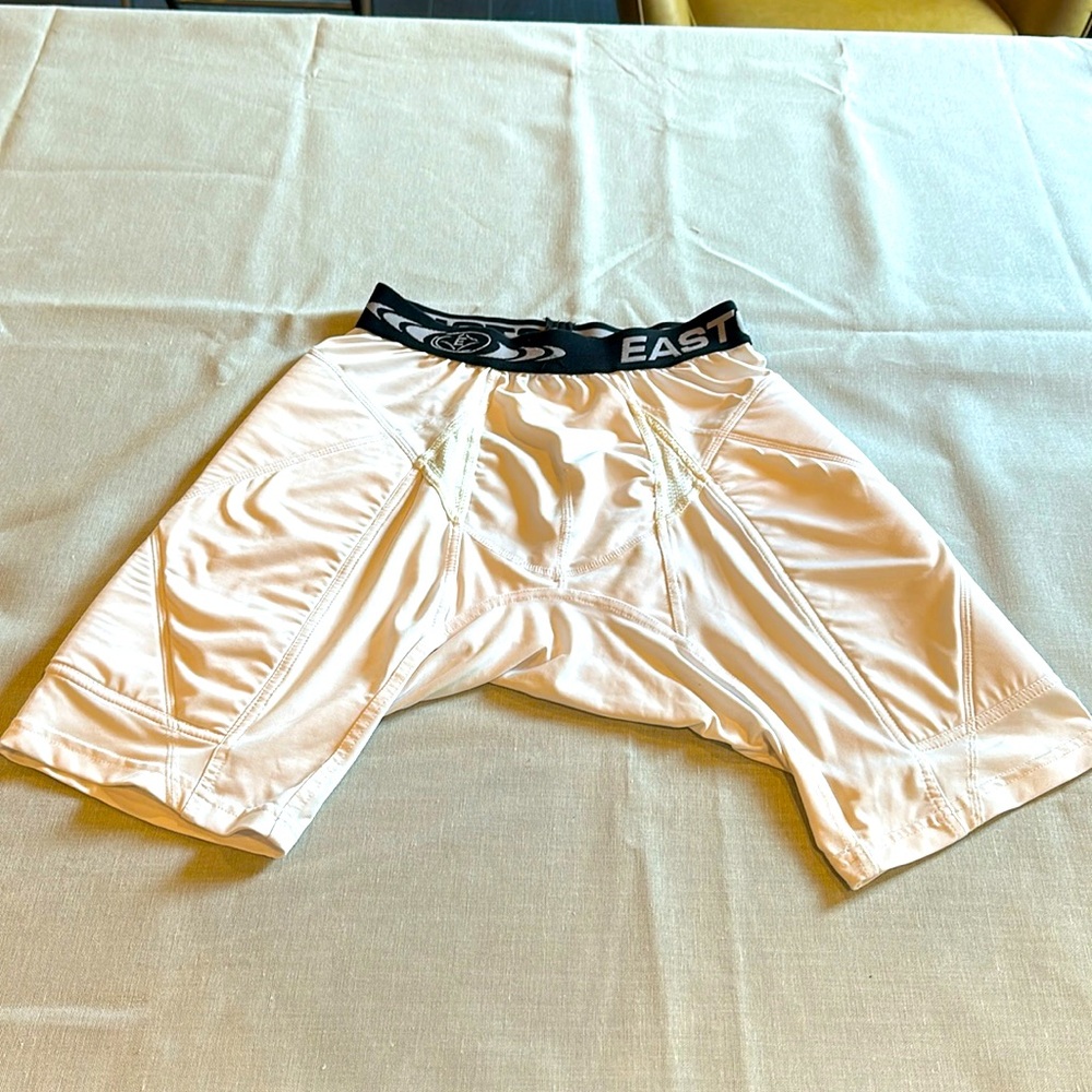 Gently used padded white shorts